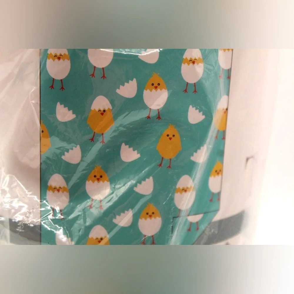 Easter Baby Chick Fleece Throw Blanket Turquoise Soft Cozy Spring Decor 50x60